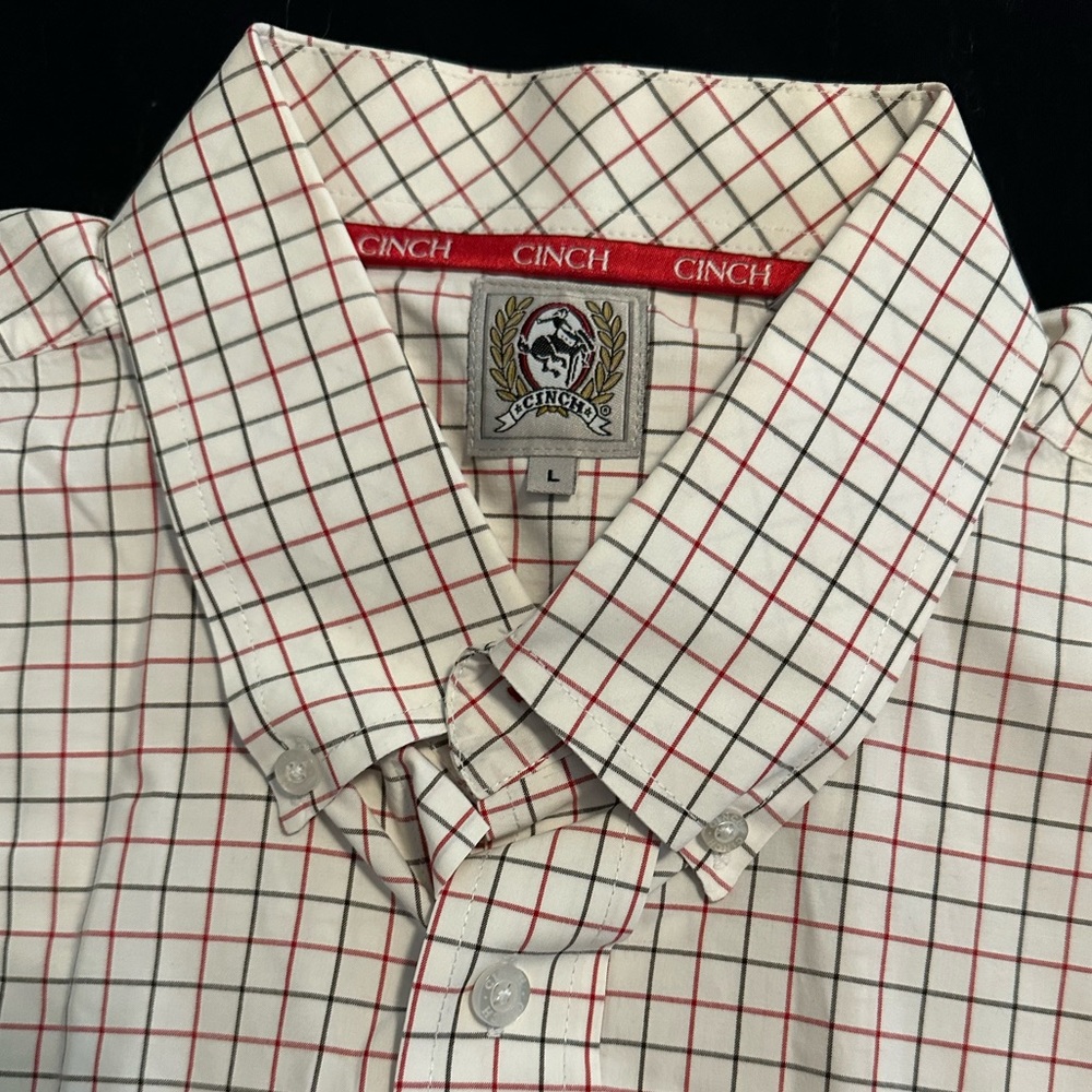 Cinch Button Down Cowboy Shirt (Large)